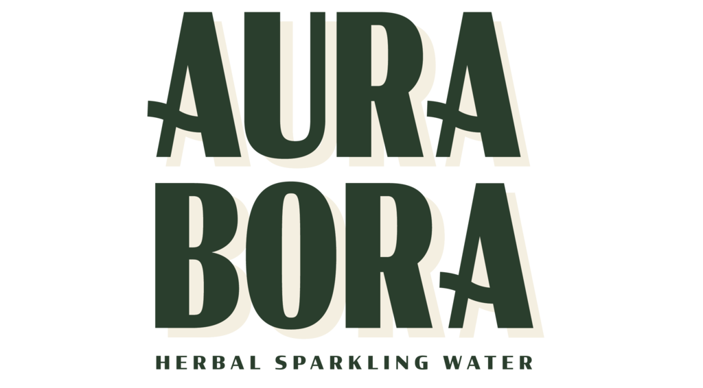 Aura Bora logo, herbal sparkling water